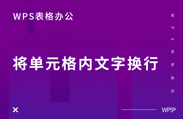 WPS表格单元格换行
