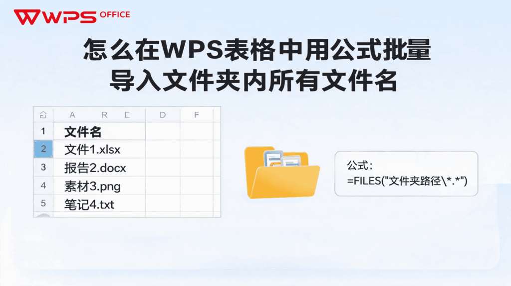 WPS 提取文件名